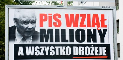 Wściekły Kaczyński na billboardach w całej Polsce!