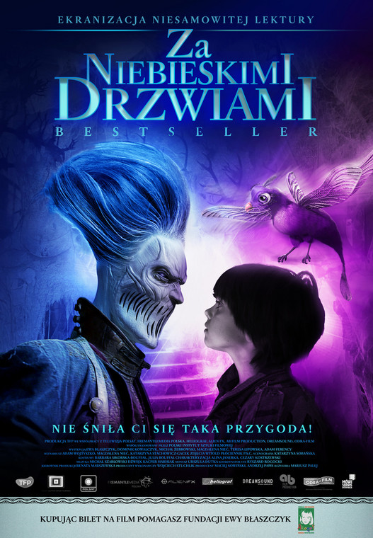 "Za niebieskimi drzwiami" - plakat