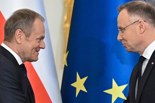 Donald Tusk i Andrzej Duda