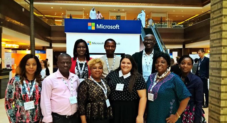 The Nigerian delegation at BETT Middle East 2017.