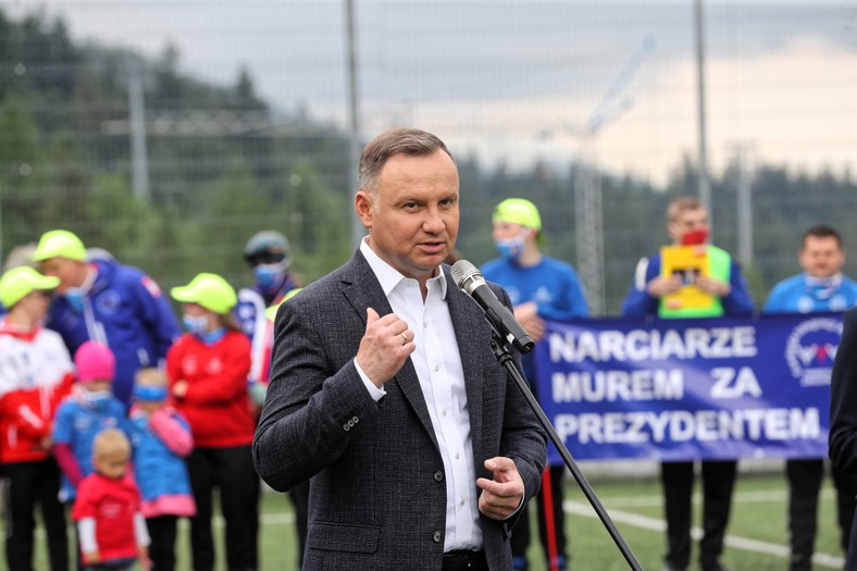 Andrzej Duda podczas spotkania z mieszkańcami Zakopanego