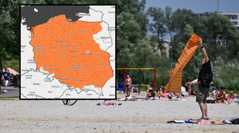 Upały i burze nie odpuszczają Polsce. Są ostrzeżenia IMGW, których będzie coraz więcej (mapa: IMGW)