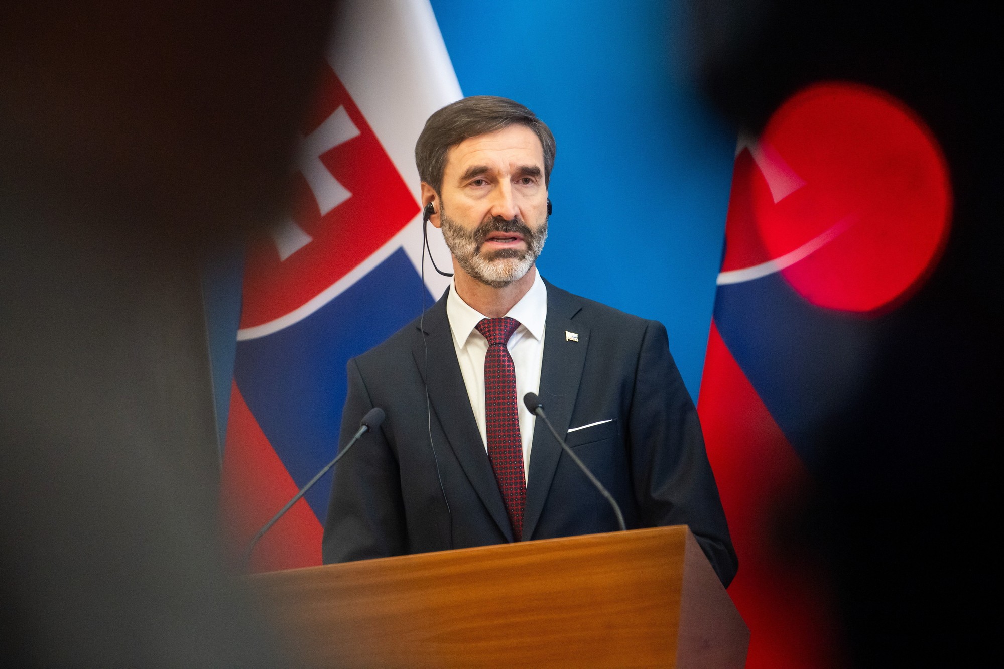 Juraj Blanár na návšteve Budapešti s maďarským šéfom diplomacie Pétrom Szijjártóm.