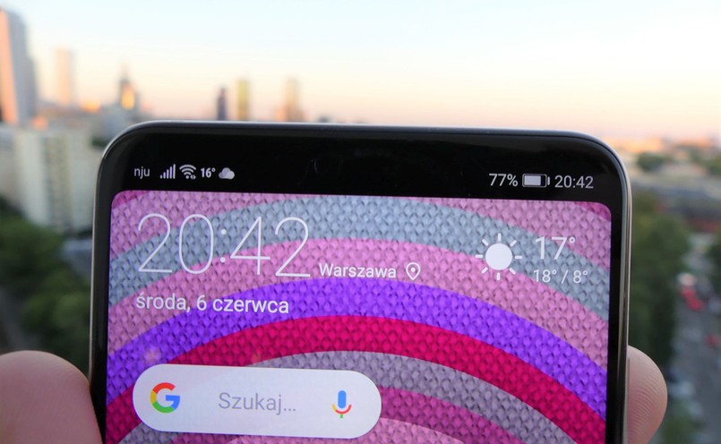 Huawei P20 - ekran z ukrytym notchem