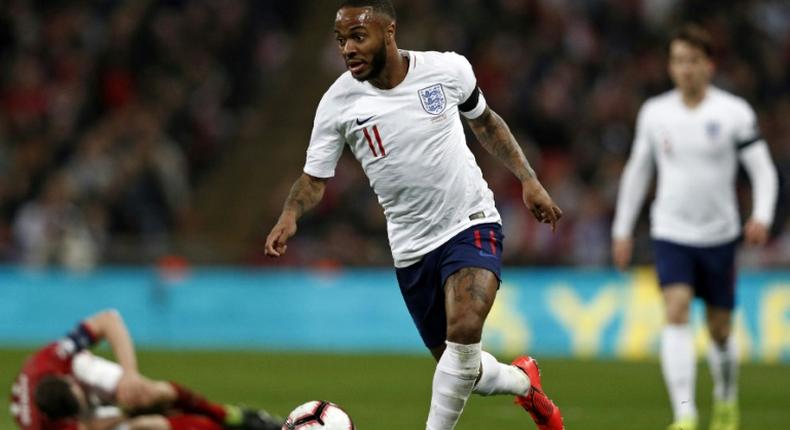 England's Raheem Sterling hit a hat-trick in the rout of the Czech Replublic