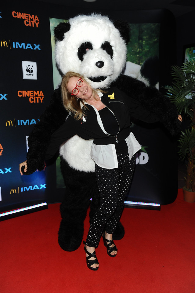 Małgorzata Potocka na premierze filmu "Pandy 3D"