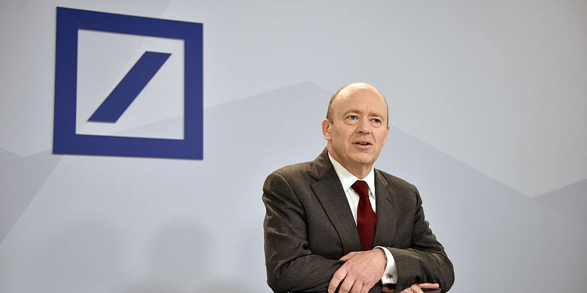 CEO Deutsche Banku John Cryan