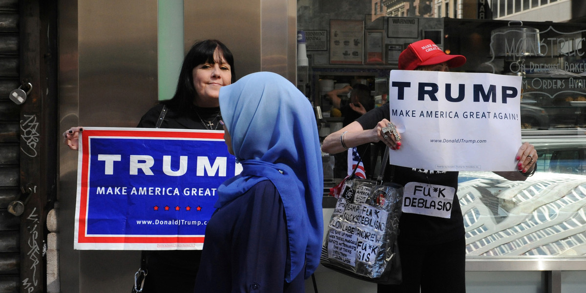 Volunteers are accompanying Muslim commuters afraid of hate crimes under a Trump presidency
