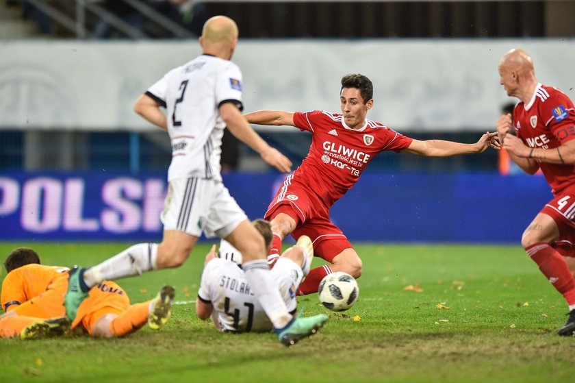 Pilka nozna. Ekstraklasa. Piast Gliwice - Wisla Krakow. 02.11.2018