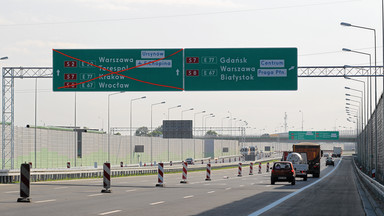 Zablokowana autostrada A2 w kierunku Warszawy
