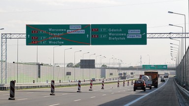 Zablokowana autostrada A2 w kierunku Warszawy