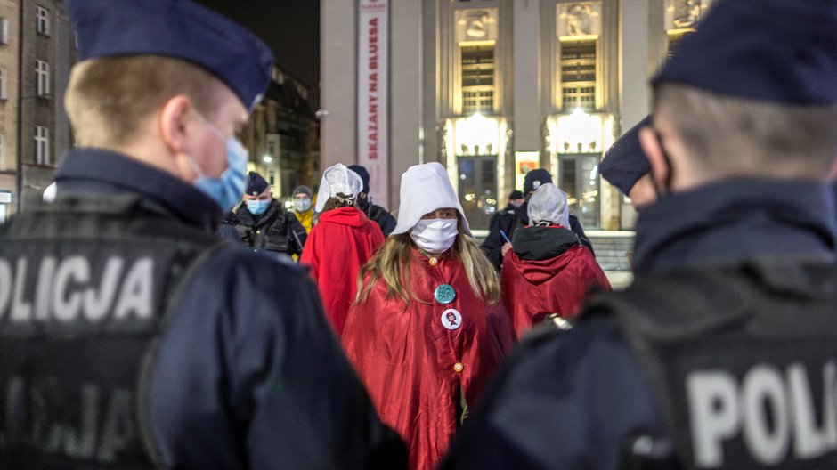 Protest Strajku Kobiet w Katowicach 8 marca 2021 r. (zdjęcie ilustracyjne)