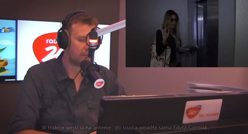 Edyta Górniak w studiu Radia Zet