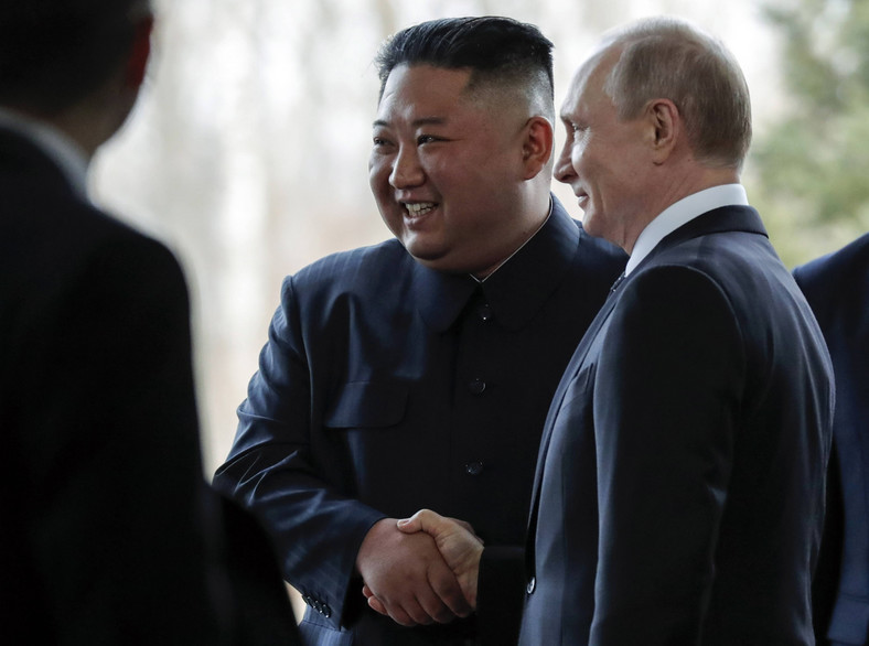 Kim Jong Un i Władimir Putin we Władywostoku, Rosja, 25 kwietnia 2019 r.