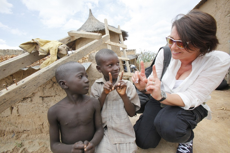 Małgorzata Ostrowska-Królikowska - ambasadorka akcji Pampers-Unicef - w Burkina Faso