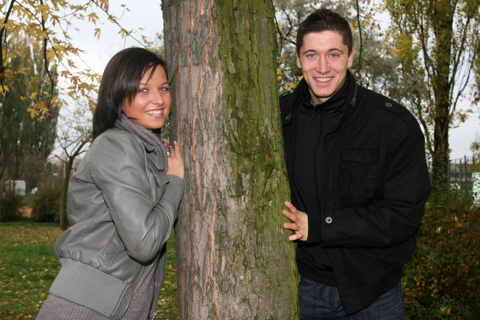 Robert Lewandowski i Anna Stachurska