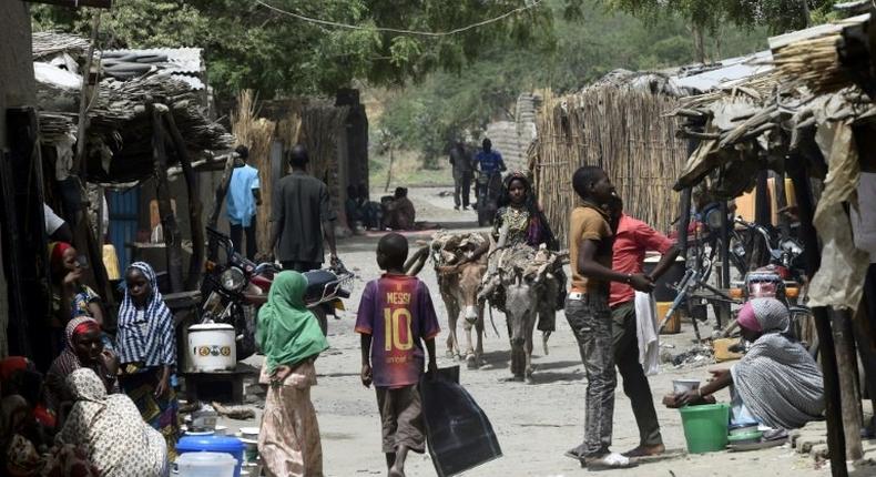 A street in the Lake Chad region's N'Bougoua