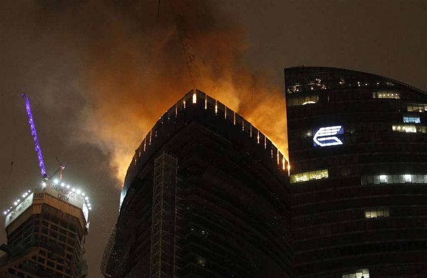 Najwyższy budynek w Europie w ogniu! FOTO