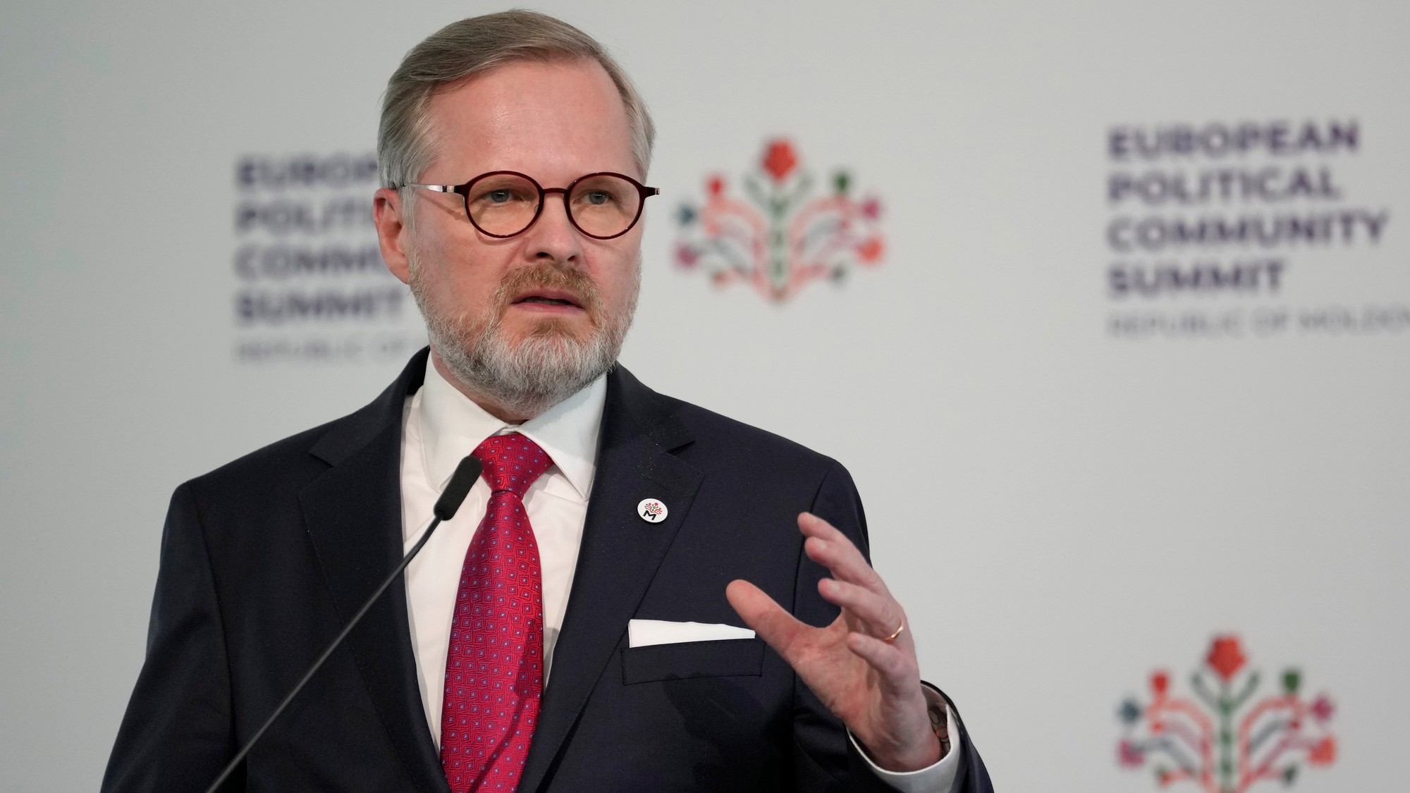 Český premiér Petr Fiala.