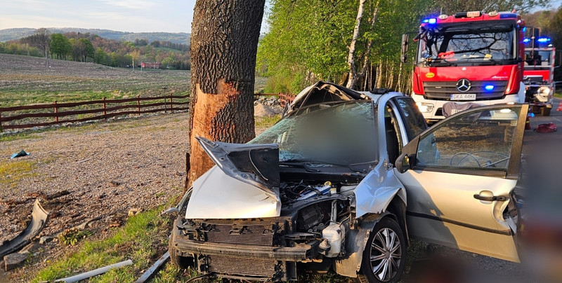 Tragiczny wypadek na Dolnym Śląsku. Nie żyje 47-letni kierowca