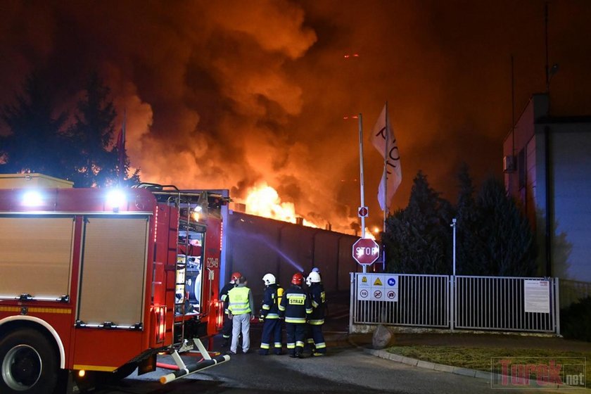 Pożar zakładu meblowego w Wielkopolsce