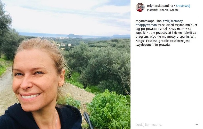 Paulina Młynarska na Krecie