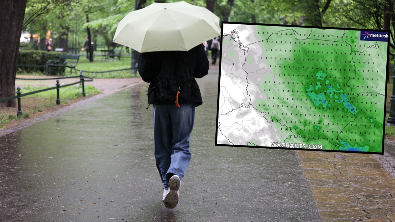 Przed nami deszczowy i zimny weekend. Wiemy, gdzie spadnie najwięcej wody