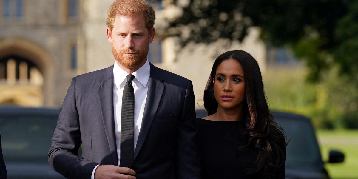 Książę Harry z żoną Meghan Markle