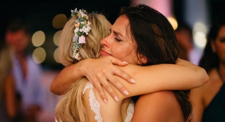 Jess shared the joy of her wedding day with her best friend