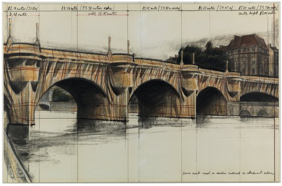 Christo - "Le Pont-Neuf empaqueté (Projet pour Paris)" ("The Pont-Neuf Wrapped (Project for Paris)", 1981)