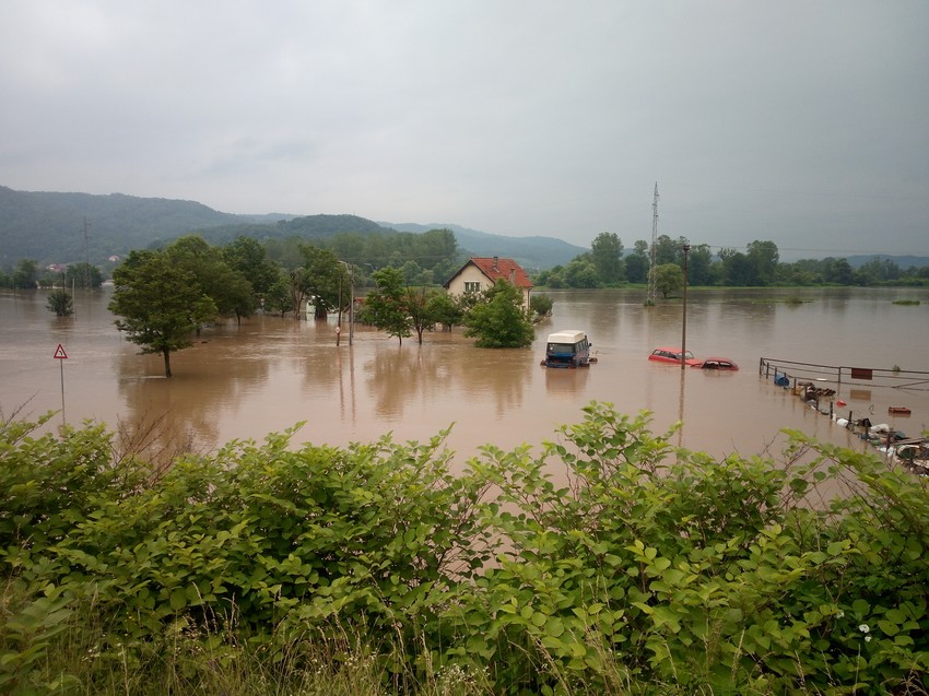 Požeško polje pod vodom