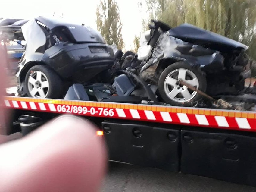 Prepolovljen automobil