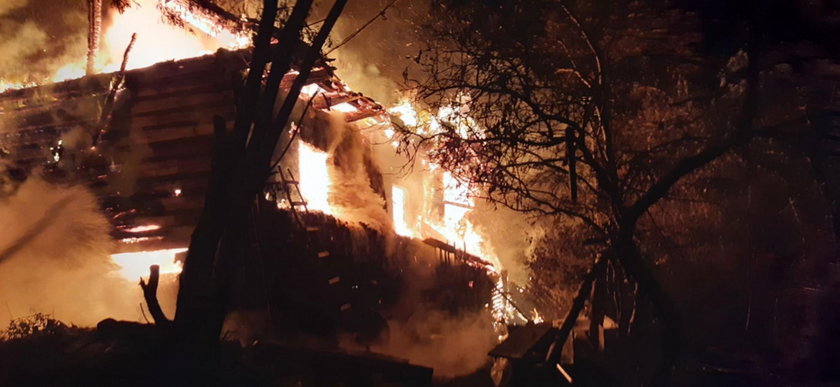 Pożar domu w Borowej pod Tarnowem