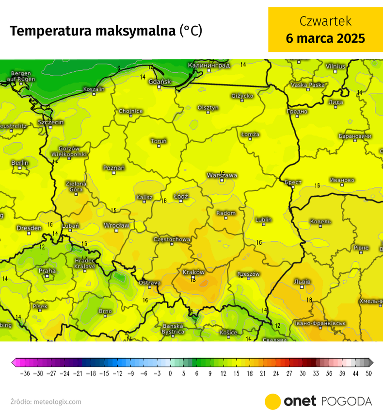 W Małopolsce czwartek przyniesie aż 20 st. C