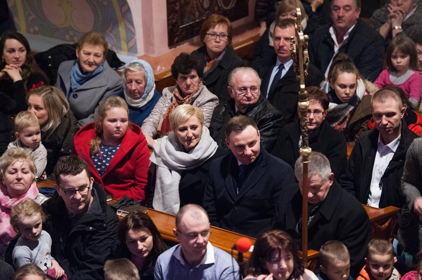 Andrzej Duda i Agata Kornhauser-Duda w Istebnej