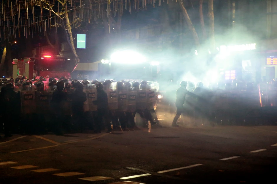 Protesti u Tbilisiju, Gruzija, 3. decembra
