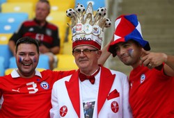 Król polskich kibiców wśród fanów reprezentacji Chile. ZDJĘCIA