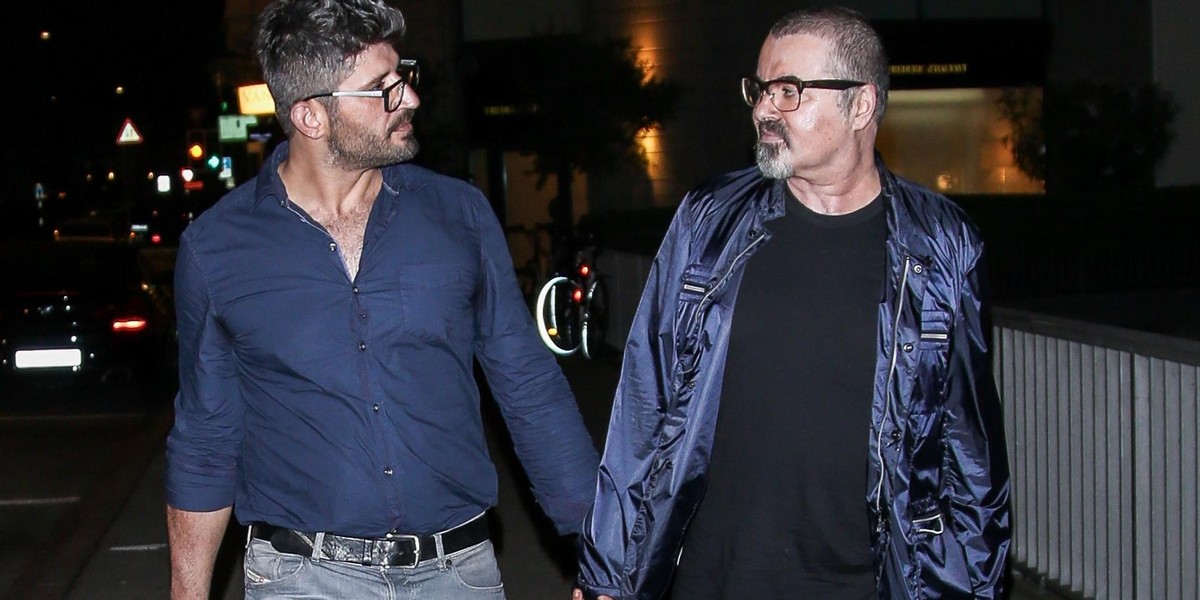 George Michael i jego partner Fadi Fawaz