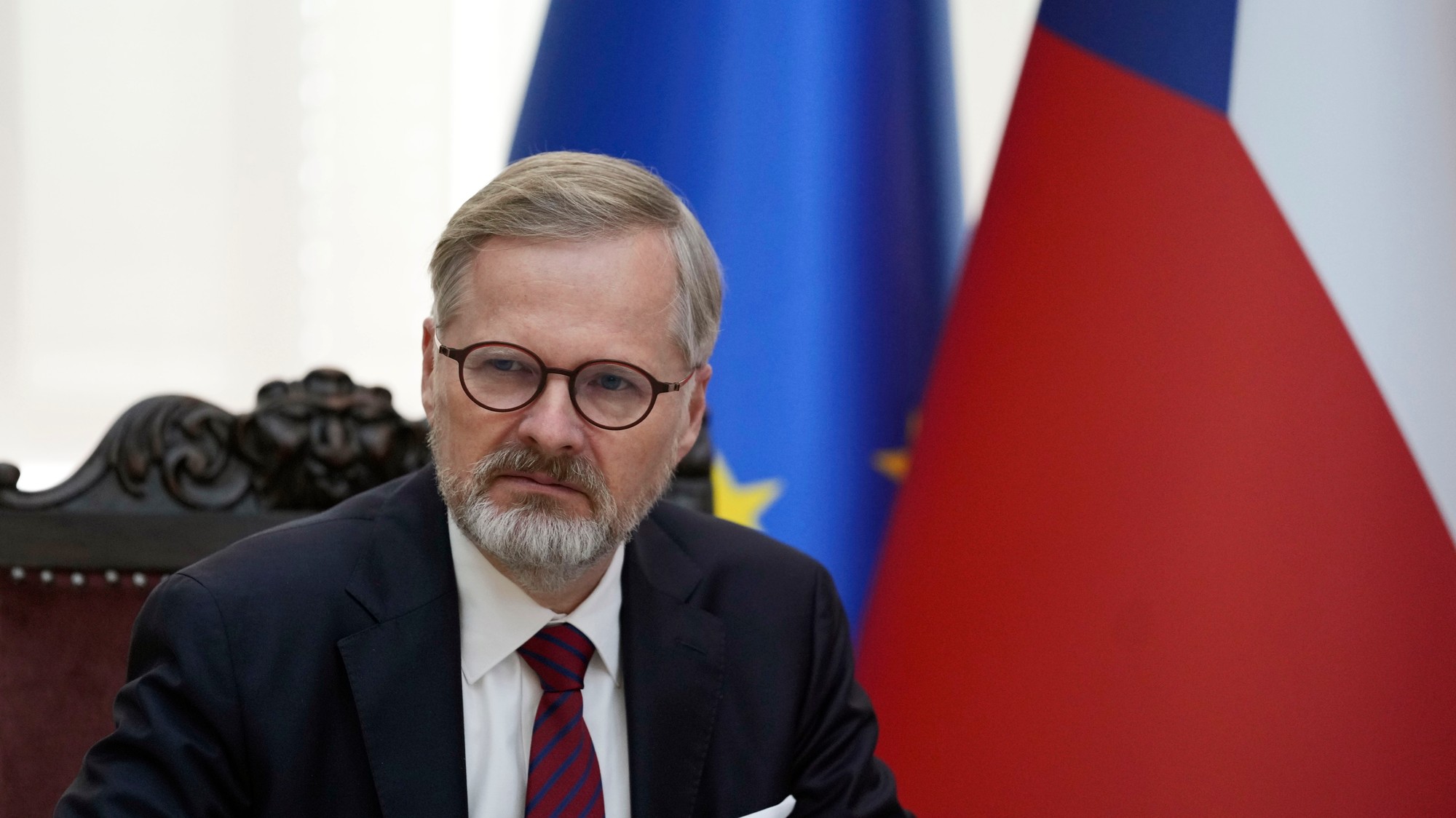 Český premiér Petr Fiala.