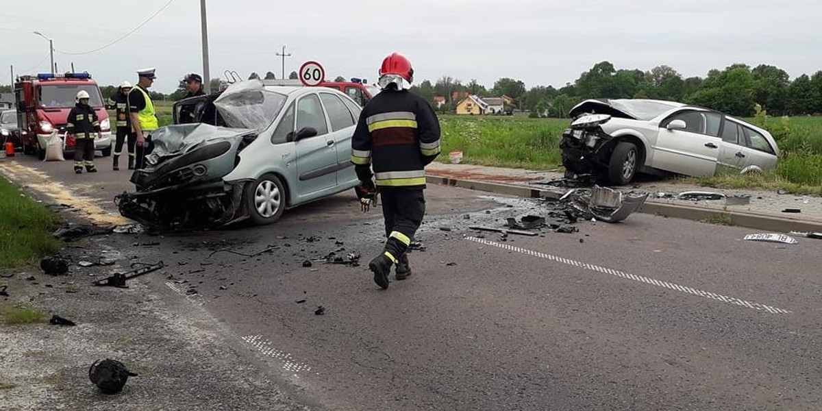 Tragiczny wypadek pod Biłgorajem. Zginął policjant