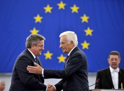 Komorowski w Strasburgu