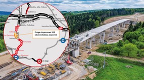 Jazda po dachach wieżowców na Via Carpatii. Oto jak w tej chwili wygląda budowa najwyższej estakady w Polsce [WIDEO]