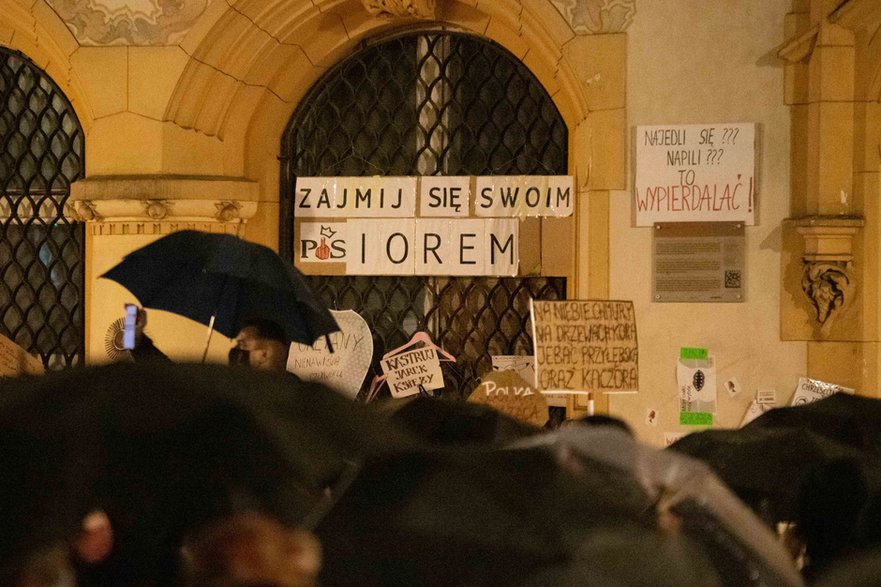 Protest w sprawie zaostrzania przepisów aborcyjnych 30 października