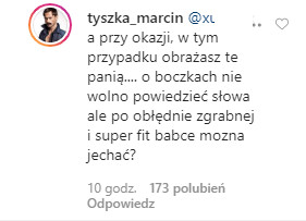 Marcin Tyszka na Instagramie