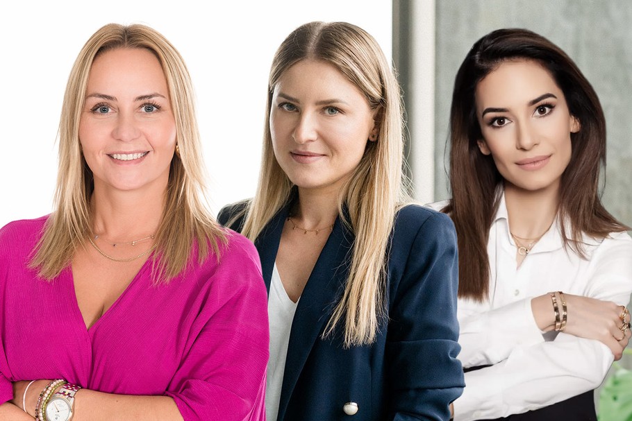 Od lewej: Małgorzata Stryjewska, dyrektor zarządzająca Margarita Communications, Katarzyna Milewska, Managing Director w Ework Group oraz dr Barbara Sobczak, właścicielka klinik Dr Sobczak.