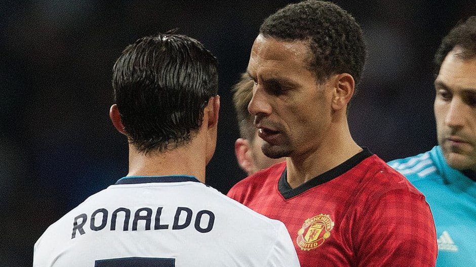 Cristiano Ronaldo i Rio Ferdinand