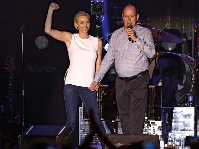 Książę Albert II i księżna Charlene