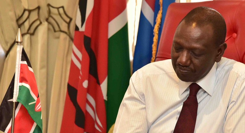 DP William Ruto in his office