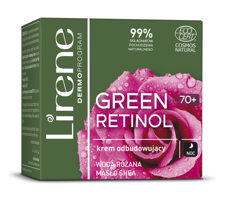 LIRENE Green Retinol krem odbudowujący na noc 70+