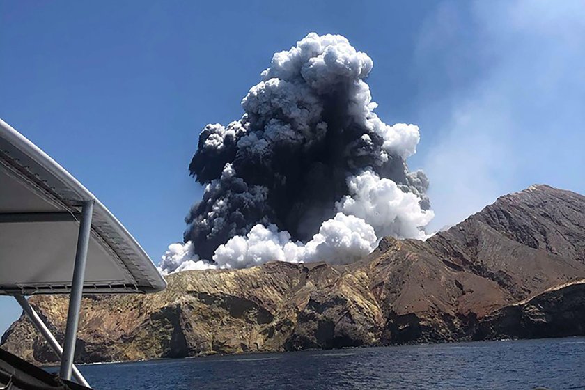 White Island volcano.